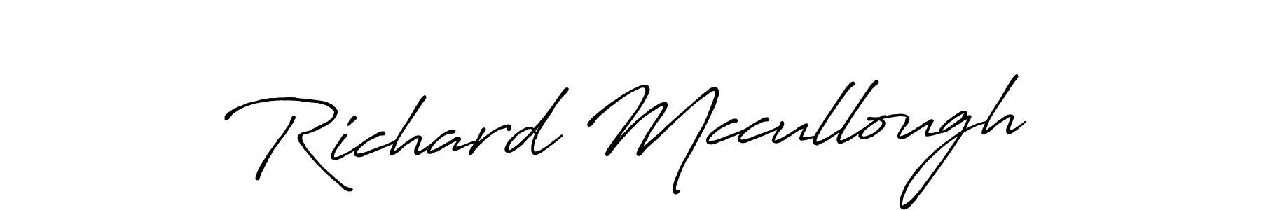 Richard Mccullough stylish signature style. Best Handwritten Sign (Antro_Vectra_Bolder) for my name. Handwritten Signature Collection Ideas for my name Richard Mccullough. Richard Mccullough signature style 7 images and pictures png